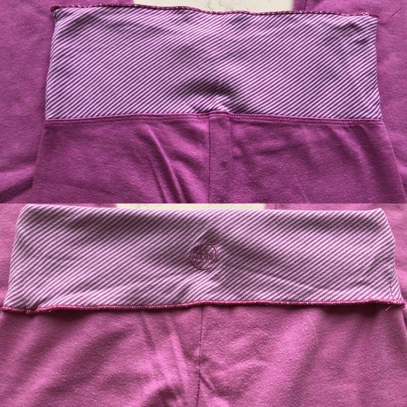 So Low Pink Fold Over Pants - Picture 4 of 5